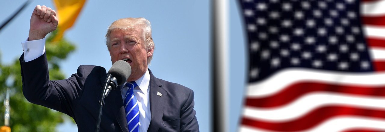 trump, president, usa, america, flag, banner, union jack, british flag, donald trump, republican, politics, presidency, speech, politician