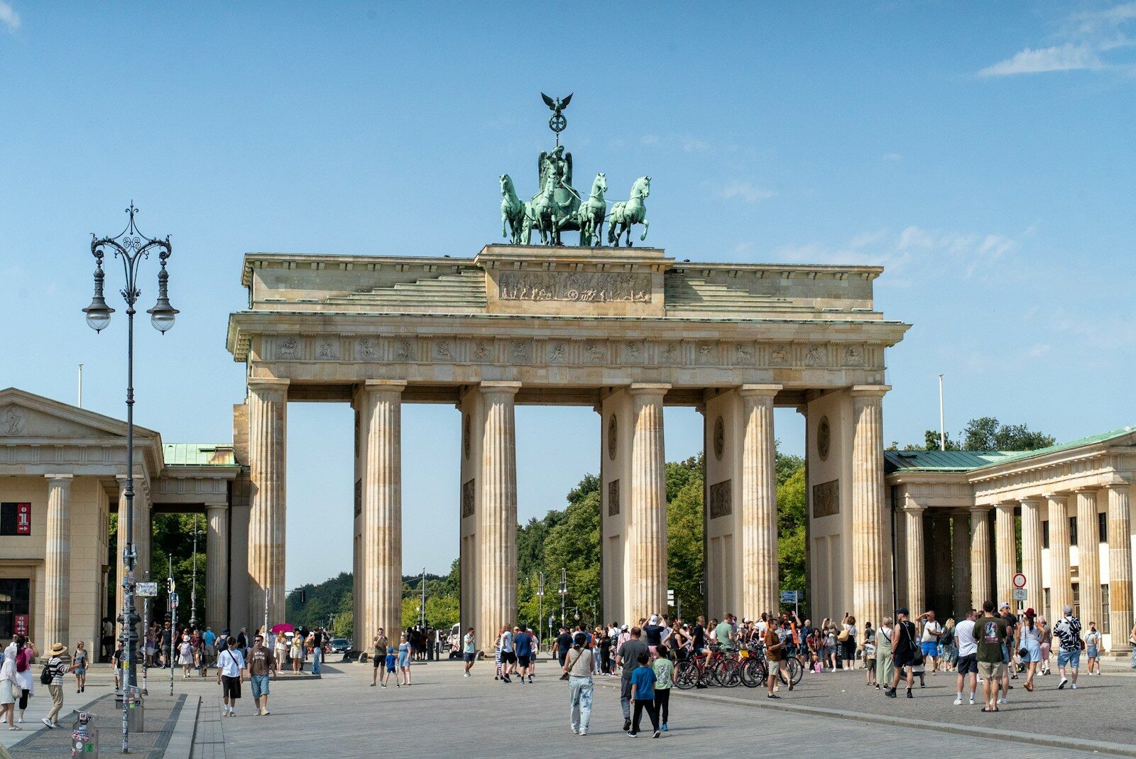 Brandenburg gate in berlin on a sunny day
